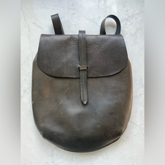 Infinity Firenze Handbags - Infinity Firenze Leather Backpack Bag - Made in Italy - Olive Green